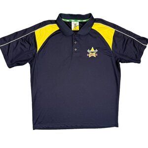 NRL North Queensland Cowboys Polo Shirt Rugby Team Blue‎ XL